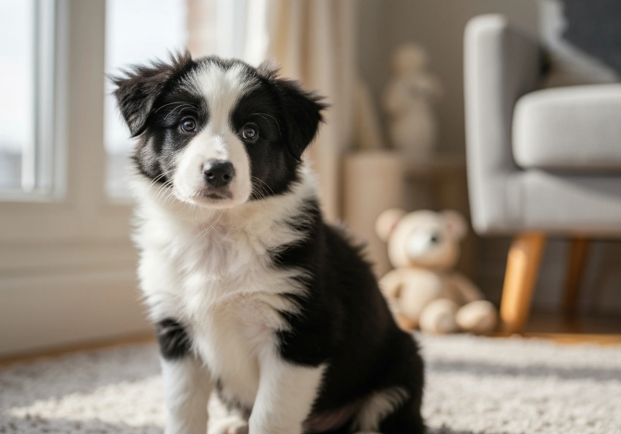 Young Border Collie puppy